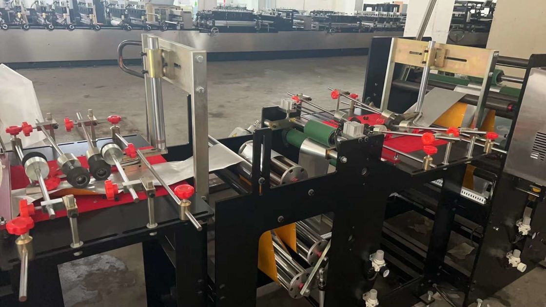 Composited Plastic Film Double Output Middle Sealing Bag / Pouch Making Machine PLC Control ​