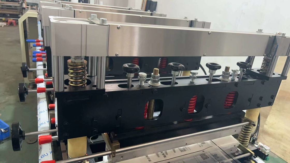 0.6Mpa 0.5m3/Min Three Side Seal Pouch Making Machine PLC Control