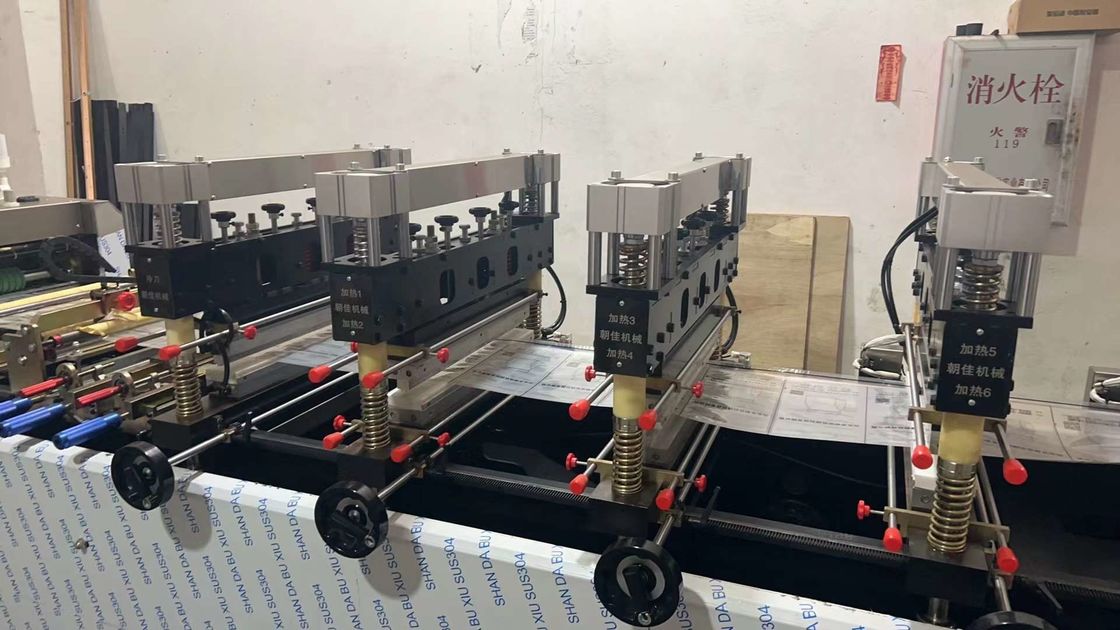 0.6Mpa 0.5m3/Min Three Side Seal Pouch Making Machine PLC Control